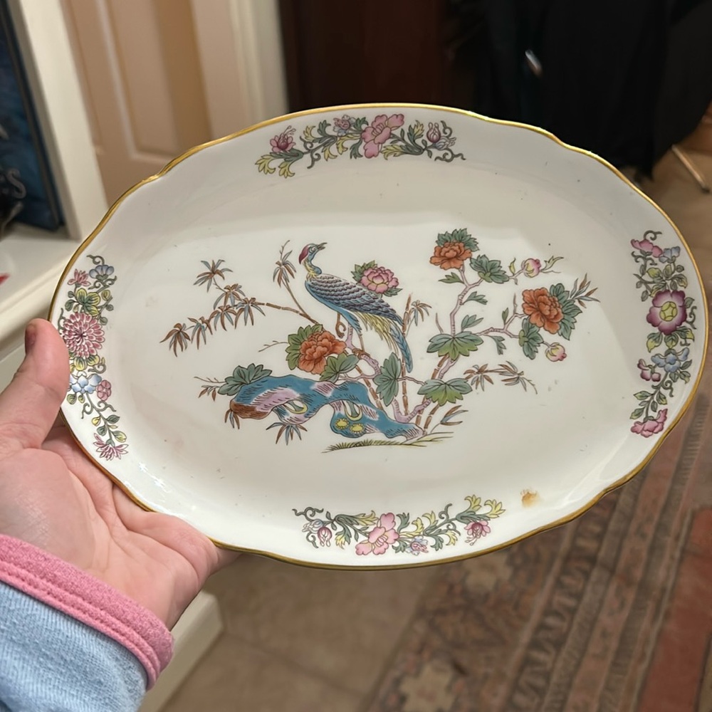 Vintage Wedgewood crane Dish